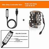 お買い得  防水ストリップライト-usb led ストリップ ライト 1 〜 5 メートル 3.3 〜 16.4 フィート smd 5050 rgb 変色 dc5v デスク スクリーン テレビ バックライト ip65 防水