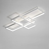 ieftine Lumini Reglabile-Plafoniera led cu 3 lumini de 105 cm aluminiu cu model geometric lumina liniara cu incasare stil modern finisaje vopsite reglabile lumini pentru sufragerie birou reglabile doar cu telecomanda