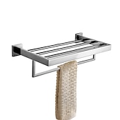 Недорогие Держатели для полотенец-Держатель для полотенец / Полка для ванной Многослойный / Креатив Современное Нержавеющая сталь 1шт - Ванная комната На стену