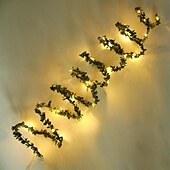 cheap Battery String Lights-Elegant Wedding Reception Party 5M 50LEDs Green Leaves Garland LED String Lights 2pcs 1pc Battery Operated Fairy Lights for Wedding Christmas Banquet Garden Holiday Indoor Decoration