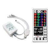 זול שלט רחוק-3x5m 49ft LED רצועת אורות מסיבת חג המולד טלוויזיה תאורה אחורית תפאורה 900 2835smd rgb גמיש ir 44key שלט רחוק 1 עד 3 מחבר כבל דבק עצמי שינוי צבע