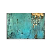 economico Quadri astratti-pittura a olio 100% fatto a mano dipinto a mano arte della parete su tela pietra verde moderna astratta decorazione della casa arredamento arrotolato tela senza cornice non allungata
