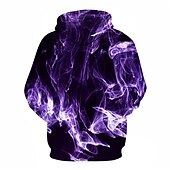 abordables Sweats à capuche pour hommes-Homme Graphic Flamme Sweat à capuche Sweats à Capuche Sweat-shirt Sweat à capuche manche longue Sweat à capuche Capuche basique 3D effet du quotidien Sortie Jaune Rouge Printemps été Designer