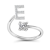 billige Trendy smykker-1 stk Bandring For Herre Dame Krystall Hvit Legering Klassisk