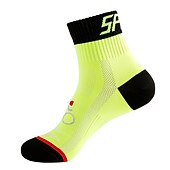 cheap Cycling Clothing Accessories-Compression Socks Athletic Sports Socks Crew Socks Cycling Socks Men's Football / Soccer Cycling / Bike Breathable Wearable 1 Pair Winter Solid Color Chinlon Black White Orange M L XL