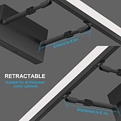 お買い得  バニティーライト-ミラーライトLEDミラーランプ27.56インチ回転可能な調整可能なモダンな北欧スタイル70センチ16ワット浴室照明金属製の壁ライトIP20