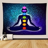 billige boho billedvev-indisk syv chakra meditasjon billedvev yoga studio billedvev romdekorasjoner indre fred veggteppe reiki åndelig helbredende gave