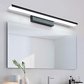 billiga Vanitylampor-led spegellampa 81cm modern/modern stil badrumslampor aluminium borstat material skåp vägglampor sminkbelysning sminklampa sminklampa minimalistisk 110-120/110-120v 32w