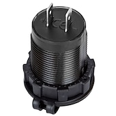 voordelige Auto-oplader-Dubbele USB Auto Lader Stopcontact Adapter - Waterdicht 5V 4.2A Snellader voor Mobiele Telefoons met Voltmeter  10A Veilige voor 12-24V Auto Boot Motorfiets