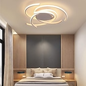 economico Lampade da soffitto con dimmer-plafoniera a led 56 cm oro rosa verde khaki champaign oro deserto rose gold luci da incasso in alluminio gel di silice geometrico 72w dimmerabile con telecomando per la cucina illuminazione domestica camera da letto