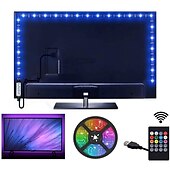 levne Ovládání přes WiFi-ovládání hudby led světelný pásek 1m 2m 3m 4m 5m 5050 rgb smd 30 ledů na metr tiktok led pásek světla s ir 24 klíčovým ovladačem usb port dc5v