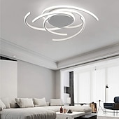 economico Lampade da soffitto con dimmer-plafoniera a led 56 cm oro rosa verde khaki champaign oro deserto rose gold luci da incasso in alluminio gel di silice geometrico 72w dimmerabile con telecomando per la cucina illuminazione domestica camera da letto