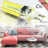 economico Lampadine-1pc 6pcs 10 watt rivestito di silicone g9 ha condotto la lampadina 360 gradi dimmerabile g9 lampadina 60w equivalente 72pcs smd 3014 led g9 ac220v