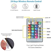 お買い得  水中ライト-LED池プールライト水中噴水スポットライトリモコンrgb防水色変更12v風景用LEDビーズ