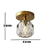 preiswerte Kristall-Deckenleuchte-11 cm Unterputz Deckenleuchte Gold Kristall Metall Messing modern 110-120V 220-240V