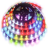 billige vanntette stripelys-rgbic stripe lys 5m 10m led lys stripe 150-300 lysdioder 16 millioner drømme farge skiftende hjem utendørs dekorasjon vanntett jul