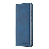abordables Carcasas Samsung-Funda de teléfono para Samsung Galaxy S24 S23 S22 S21 S20 Plus Ultra A54 A34 A14 A73 A53 A33 A72 A52 A42 S25 Ultra Funda billetera Flip magnética con soporte a prueba de golpes de color sólido de PU