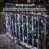 cheap Solar String Lights-LED Solar Outdoor String Lights, Waterproof 12m 100LEDs &amp; 7m 50LED String Lights for Christmas Garden &amp; Party