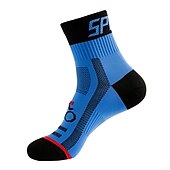 cheap Cycling Clothing Accessories-Compression Socks Athletic Sports Socks Crew Socks Cycling Socks Men's Football / Soccer Cycling / Bike Breathable Wearable 1 Pair Winter Solid Color Chinlon Black White Orange M L XL