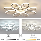 preiswerte Dimmbare Deckenleuchten-LED-Deckenleuchte 8 Köpfe 6 Köpfe modernes Blumendesign Metall Silikagel linear lackierte Oberflächen 65cm 110-120v 220-240v