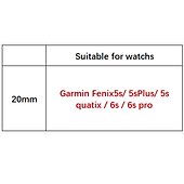 abordables Bracelets de montre Garmin-Bracelet de Montre  pour Garmin MARQ Descent G1 Fenix 7S Sapphire Solar / 6S Pro / 5S Plus Fenix 7 Sapphire Solar / 6 Pro / 5 Plus Forerunner 935 945 Vrai Cuir Remplacement Sangle 20mm 22mm 26mm