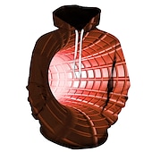 abordables Sweats à capuche pour hommes-Homme Graphic 3D Print Sweat à capuche Sweats à Capuche Sweat-shirt Sweat à capuche manche longue Sweat à capuche Capuche basique 3D effet du quotidien Jaune Rouge Designer