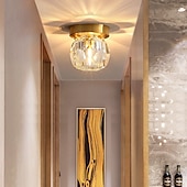 preiswerte Kristall-Deckenleuchte-11 cm Unterputz Deckenleuchte Gold Kristall Metall Messing modern 110-120V 220-240V