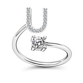billige Trendy smykker-1 stk Bandring For Herre Dame Krystall Hvit Legering Klassisk