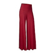 abordables jambe large et taille haute-Pantalon de yoga Femmes Léger Pantalon évasé in in france they say Pontalon wide leg Pantalon bootcut Zumba Yoga Entraînement en salle Bas Taille haute Hiver Des sports Tenues de Sport Élastique