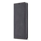 abordables Carcasas Samsung-Funda de teléfono para Samsung Galaxy S24 S23 S22 S21 S20 Plus Ultra A54 A34 A14 A73 A53 A33 A72 A52 A42 S25 Ultra Funda billetera Flip magnética con soporte a prueba de golpes de color sólido de PU