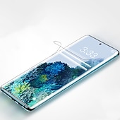 olcso Samsung-képernyővédők-[3 csomag] Képernyővédő fólia Kompatibilitás Samsung Galaxy S23 S22 S21 S20 Plus Ultra A54 A34 A14 A73 A53 A33 A72 A52 A42 A71 A51 A31 TPU hidrogél 9H erősség Magától gyógyuló Anti Bubbles