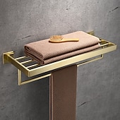 Недорогие Держатели для полотенец-Держатель для полотенец / Полка для ванной Многослойный / Креатив Современное Нержавеющая сталь 1шт - Ванная комната На стену