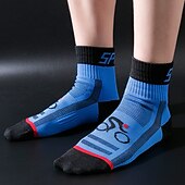 cheap Cycling Clothing Accessories-Compression Socks Athletic Sports Socks Crew Socks Cycling Socks Men's Football / Soccer Cycling / Bike Breathable Wearable 1 Pair Winter Solid Color Chinlon Black White Orange M L XL