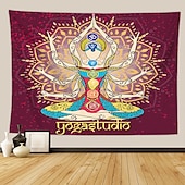 billige boho billedvev-indisk syv chakra meditasjon billedvev yoga studio billedvev romdekorasjoner indre fred veggteppe reiki åndelig helbredende gave