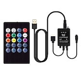 levne Ovládání přes WiFi-ovládání hudby led světelný pásek 1m 2m 3m 4m 5m 5050 rgb smd 30 ledů na metr tiktok led pásek světla s ir 24 klíčovým ovladačem usb port dc5v
