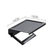 cheap Toilet Paper Holders-Black Toilet Paper Holder Space Aluminum Waterproof Tissue Box Punched Shelf Wall Mount Tissue Holder New Design