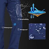 economico Pantaloni e pantaloncini-pantaloni foderati in pile idra da donna pantaloni da sci da neve impermeabili isolati impermeabili in softshell