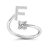billige Trendy smykker-1 stk Bandring For Herre Dame Krystall Hvit Legering Klassisk