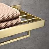 Недорогие Держатели для полотенец-Держатель для полотенец / Полка для ванной Многослойный / Креатив Современное Нержавеющая сталь 1шт - Ванная комната На стену