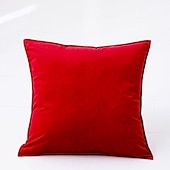 cheap Textured Throw Pillows-Decorative Toss Pillows 1 Pc Luxury Velvet Solid Color Pillow Case Cover Living room Bedroom Sofa Cushion Cover Outdoor Cushion for Sofa Couch Bed Chair Pink Blue Sage Green Purple