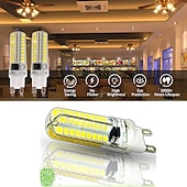 economico Lampadine-1pc 6pcs 10 watt rivestito di silicone g9 ha condotto la lampadina 360 gradi dimmerabile g9 lampadina 60w equivalente 72pcs smd 3014 led g9 ac220v