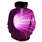 abordables Sweats à capuche pour hommes-Homme Graphic 3D Print Sweat à capuche Sweats à Capuche Sweat-shirt Sweat à capuche manche longue Sweat à capuche Capuche basique 3D effet du quotidien Jaune Rouge Designer