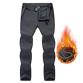 abordables Pantalones y shorts-Hombre Pantalones para senderismo Pantalones con forro polar Pantalones de protección Invierno Al aire libre Estándar Mantiene abrigado Impermeable Resistente al Viento Forro Polar Pantalones