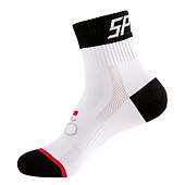 cheap Cycling Clothing Accessories-Compression Socks Athletic Sports Socks Crew Socks Cycling Socks Men's Football / Soccer Cycling / Bike Breathable Wearable 1 Pair Winter Solid Color Chinlon Black White Orange M L XL