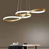 economico Design della linea-luci l.t. 1 luce 75 cm lampada a sospensione dimmerabile in acrilico lampadario a led design nota regolabile moderno per illuminazione domestica soggiorno solo dimmerabile con telecomando