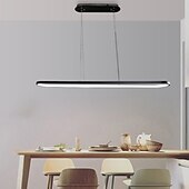 economico Luci Isola cucina-Lampadario a sospensione ovale a led 69cm moderno semplice in alluminio appeso a isola illuminazione 36w per sala da pranzo ristorante conferenza bar caffetteria lampadario