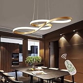 economico Design della linea-luci l.t. 1 luce 75 cm lampada a sospensione dimmerabile in acrilico lampadario a led design nota regolabile moderno per illuminazione domestica soggiorno solo dimmerabile con telecomando
