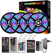 お買い得  リモコンコントロール-LED ストリップ ライト 20m ブルートゥース DIY カラーチェンジ 2835 RGB キット 隠しコントローラーとリモコン付き - 取り付け簡単 5m 10m 15m テレビのバックライト、部屋や寝室の装飾に