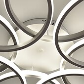 preiswerte Dimmbare Deckenleuchten-LED-Deckenleuchte 8 Köpfe 6 Köpfe modernes Blumendesign Metall Silikagel linear lackierte Oberflächen 65cm 110-120v 220-240v
