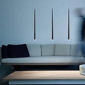 abordables Éclairages pour îlot-1-lumière led pendentif lumière downlight 2pcs 3pcs 4pcs lampe suspendue led 5w finitions peintes iroin acrylique pour vivre salle à manger chambre éclairage de bureau